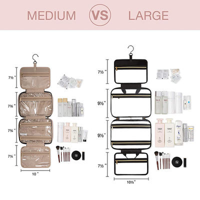 Toiletry Bag Travel Bag with Hanging Hook, Water-resistant Makeup Cosmetic Bag Travel Organizer for Accessories